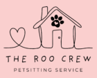 The Roo Crew logo with a heart connected to a house with a paw print.